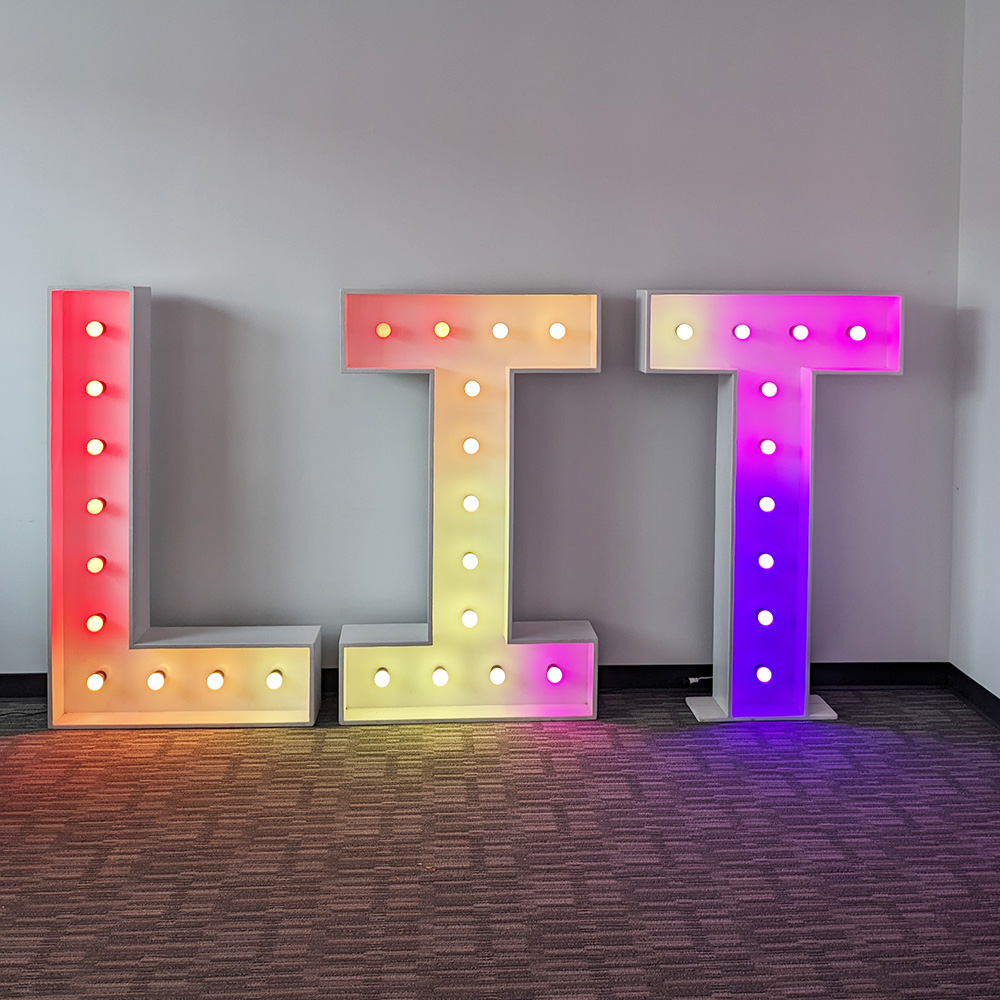 5ft RGB Marquee Letters