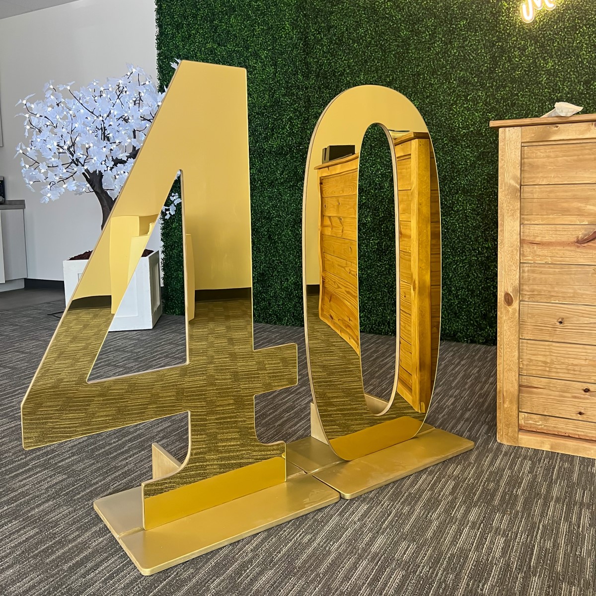 Gold Acrylic Letters