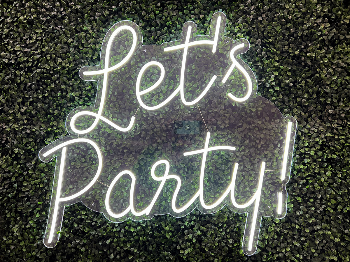 Let's Party! Neon Sign